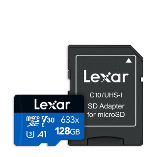 Lexar_MSD_633x_microSDHC_XC_UHS-I_wAdapter,_128GB_LSDMI128BB633A