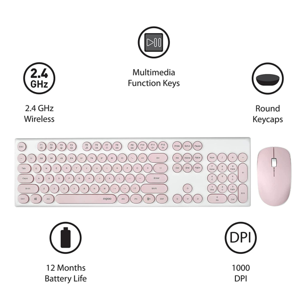Rapoo_X260_Pink_Combo_Wireless_Multimedia_Set_Piano_Keys